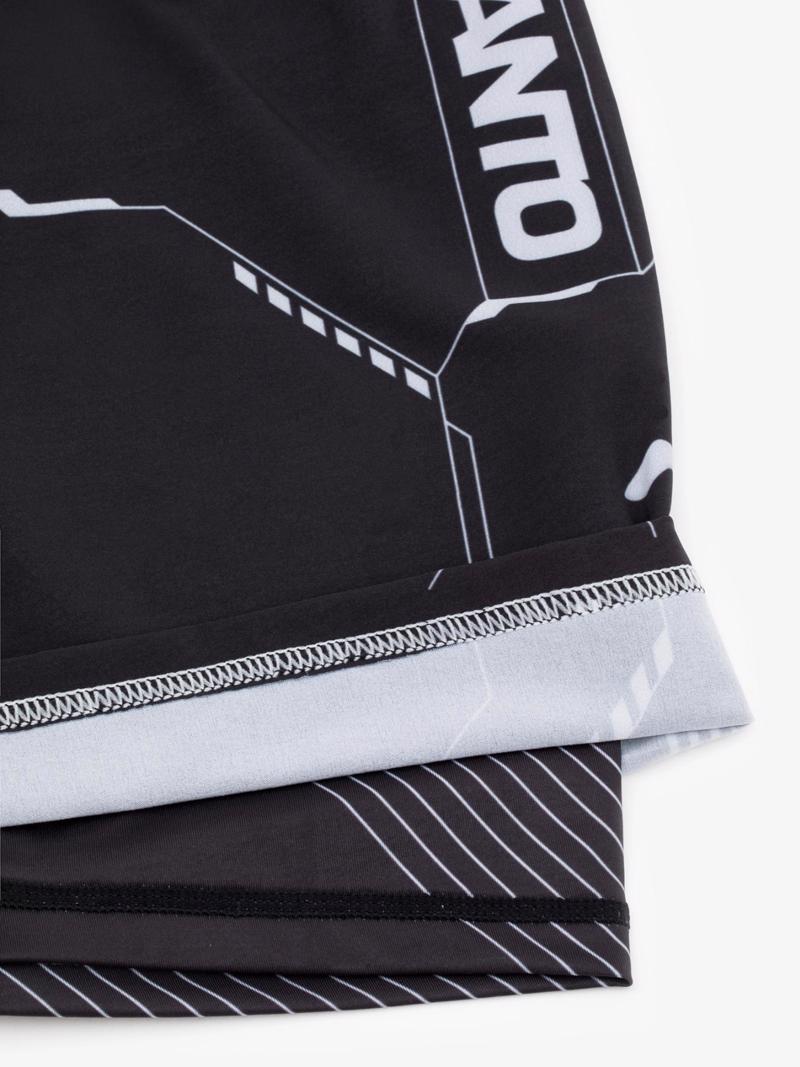 MANTO hybrid fightshorts shield - black